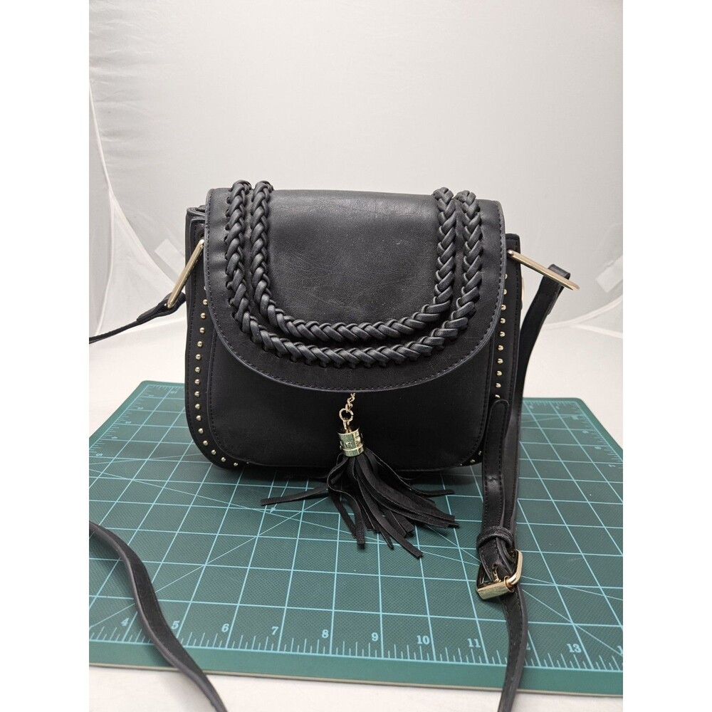 Tom Clovers Crossbody Bag Vegan Leather Black